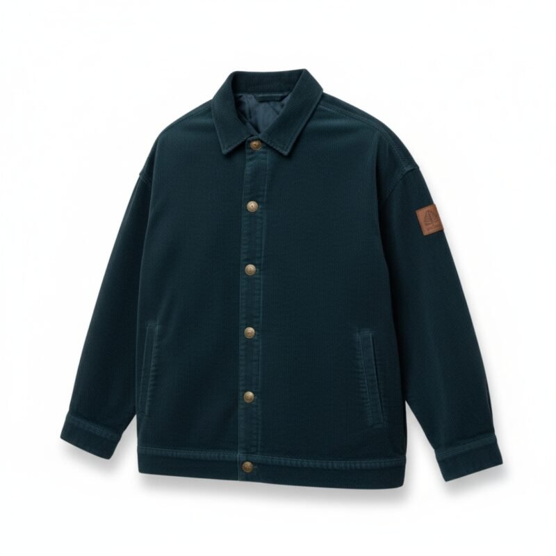 Dunkelpetrol Kordjacke Herren 4