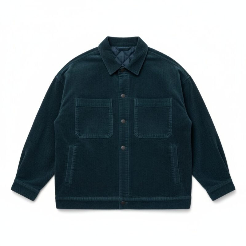 Dunkelpetrol Kordjacke Herren 7